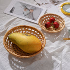 Handwoven Storage Basket White Brown | Kelmera