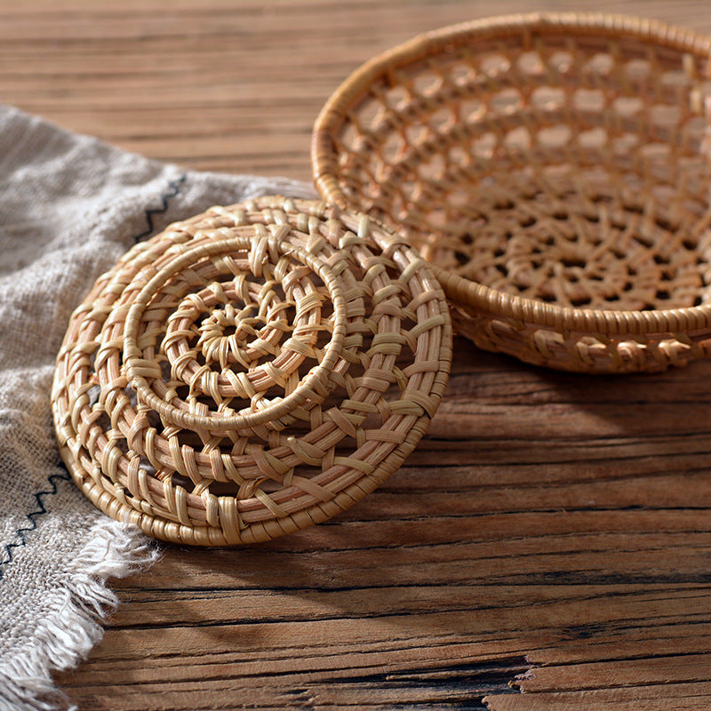 Handwoven Storage Basket White Brown | Kelmera