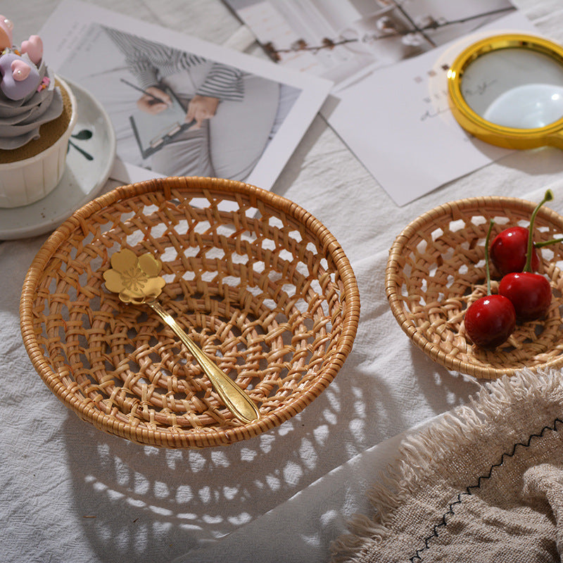 Handwoven Storage Basket White Brown | Kelmera