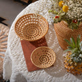 Handwoven Storage Basket White Brown | Kelmera