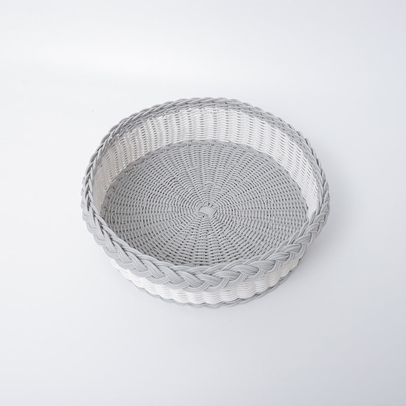 Handwoven Storage Basket with Decorative Edge | Kelmera