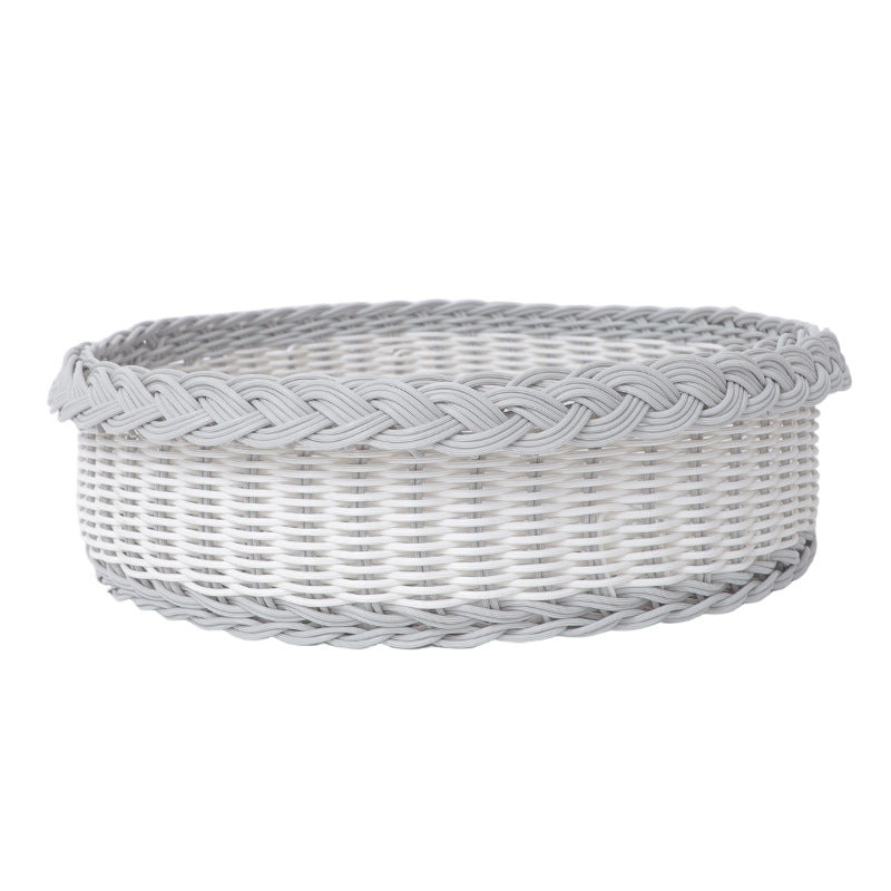 Handwoven Storage Basket with Decorative Edge | Kelmera