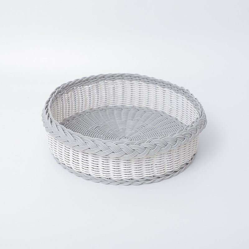 Handwoven Storage Basket with Decorative Edge | Kelmera