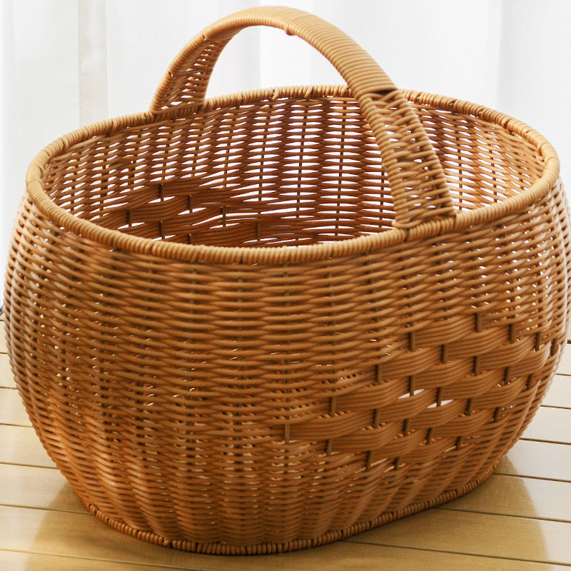 Handwoven Storage Basket with Handle | Kelmera