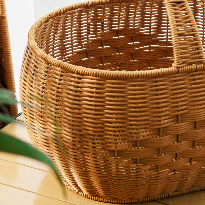 Handwoven Storage Basket with Handle | Kelmera