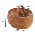 Handwoven Storage Basket with Handle | Kelmera