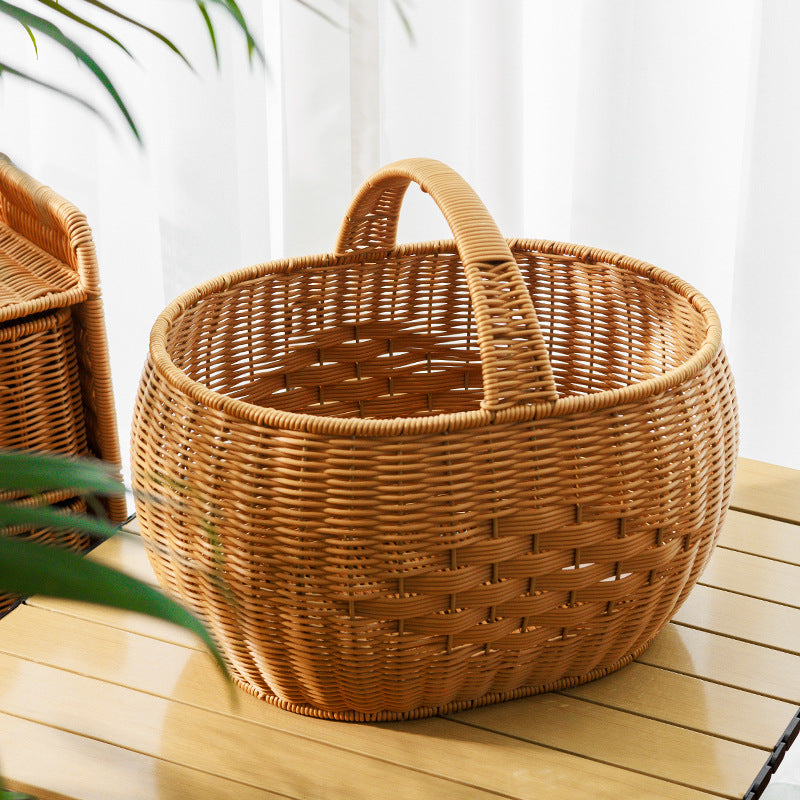 Handwoven Storage Basket with Handle | Kelmera