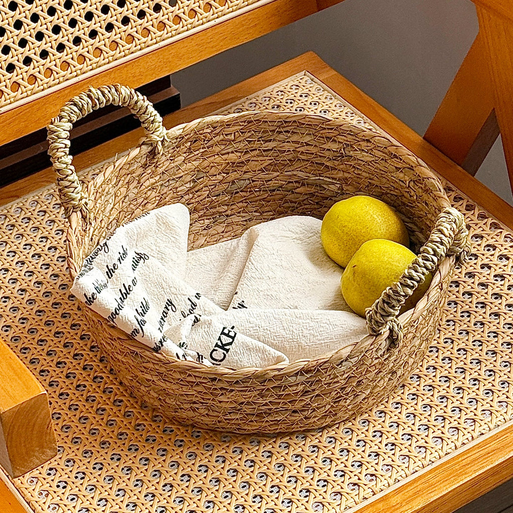 Handwoven Storage Basket with Handles | Kelmera