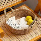 Handwoven Storage Basket with Handles | Kelmera