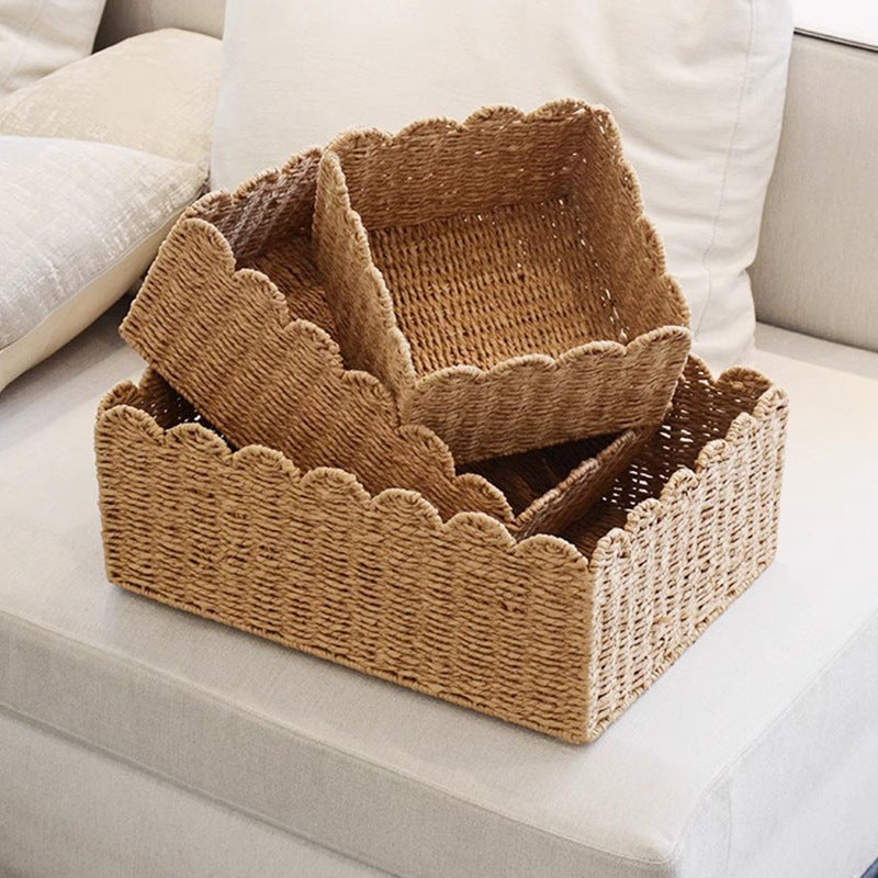 Handwoven Storage Basket with Playful Design | Kelmera