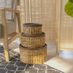 Handwoven Storage Basket with Two Handles | Kelmera