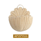 Handwoven Wall Basket with Wave Pattern | Kelmera