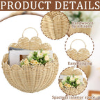 Handwoven Wall Basket with Wave Pattern | Kelmera
