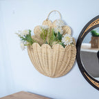 Handwoven Wall Basket with Wave Pattern | Kelmera