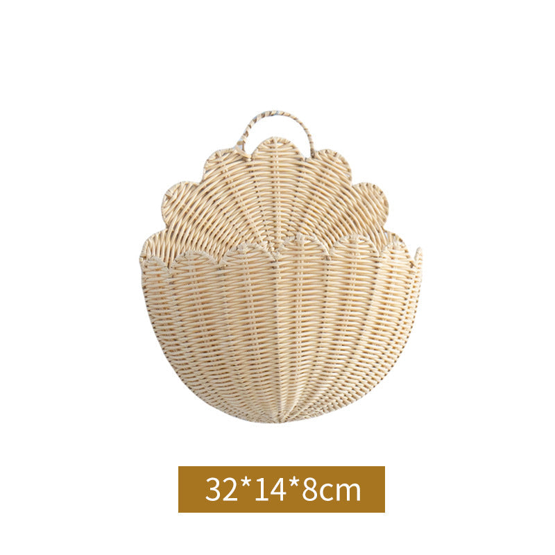 Handwoven Wall Basket with Wave Pattern | Kelmera