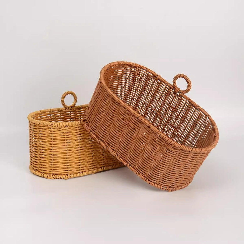 Handwoven Willow Basket with Animal Motif | Kelmera