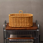 Handwoven Willow Basket with Animal Motif | Kelmera