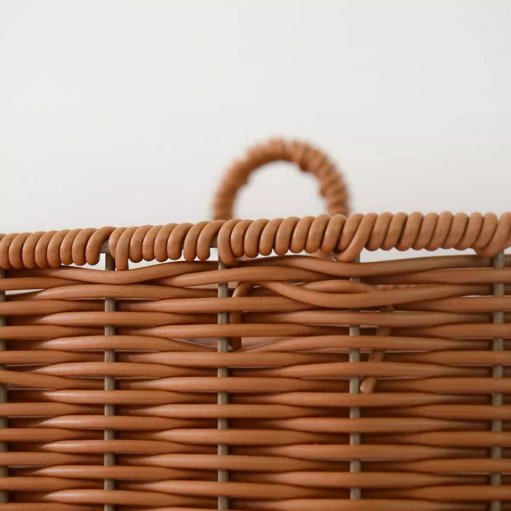 Handwoven Willow Basket with Animal Motif | Kelmera