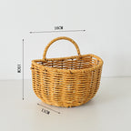 Handwoven Willow Basket with Animal Motif | Kelmera