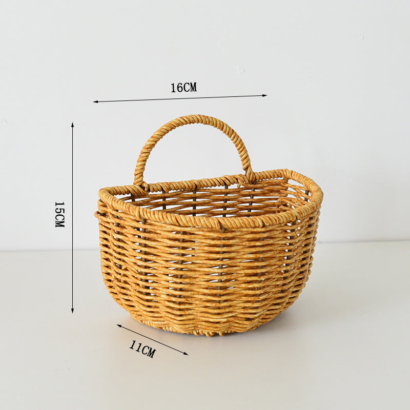 Handwoven Willow Basket with Animal Motif | Kelmera