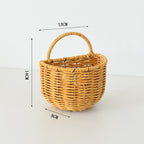 Handwoven Willow Basket with Animal Motif | Kelmera