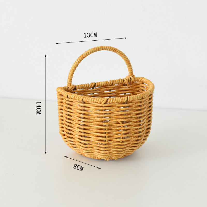 Handwoven Willow Basket with Animal Motif | Kelmera