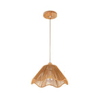 Hanging Lamp Woven Natural Fiber Soft Textile | Kelmera