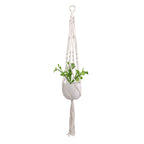 Hanging Macrame Plant Holder Dark Blue Cotton Rope | Kelmera