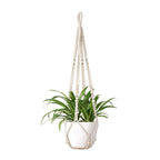 Hanging Macrame Plant Holder Dark Blue Cotton Rope | Kelmera