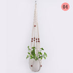 Hanging Macrame Plant Holder Dark Blue Cotton Rope | Kelmera