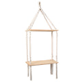 Hanging Macrame Shelf Organizer Off White | Kelmera