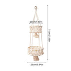Hanging Macrame Storage Basket | Kelmera