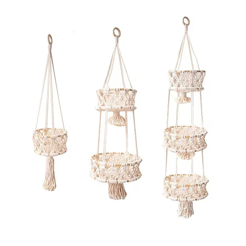 Hanging Macrame Storage Basket | Kelmera