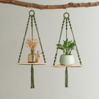 Hanging Plant Holder Green Triangle | Kelmera