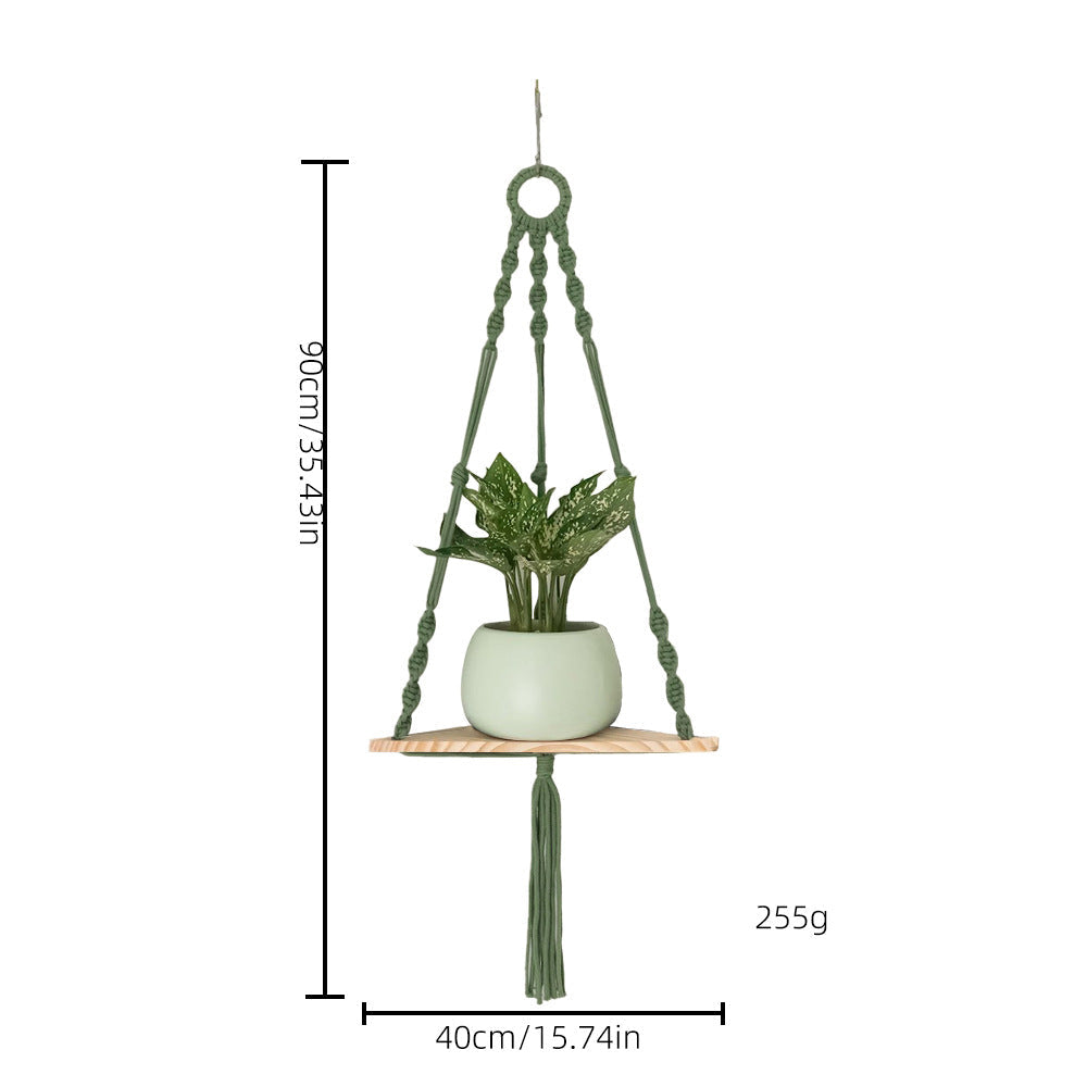 Hanging Plant Holder Green Triangle | Kelmera