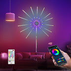 Hanging Star Explosion LED Fairy Light Sphere with Remote Control | Kelmera