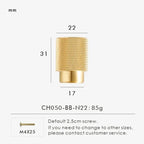 Haria Knurled Cabinet Knobs