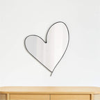 Heart-Shaped Decorative Wall Mirror | Kelmera