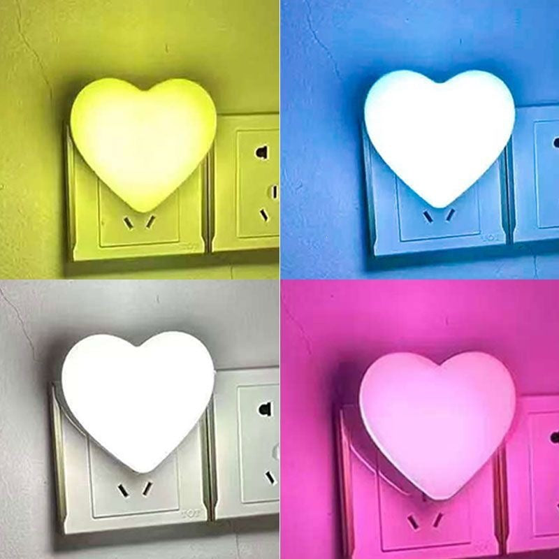 Heart-Shaped Plug-in Ambient Night Light with Soft LED Lighting | Kelmera
