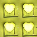 Heart-Shaped Plug-in Ambient Night Light with Soft LED Lighting | Kelmera