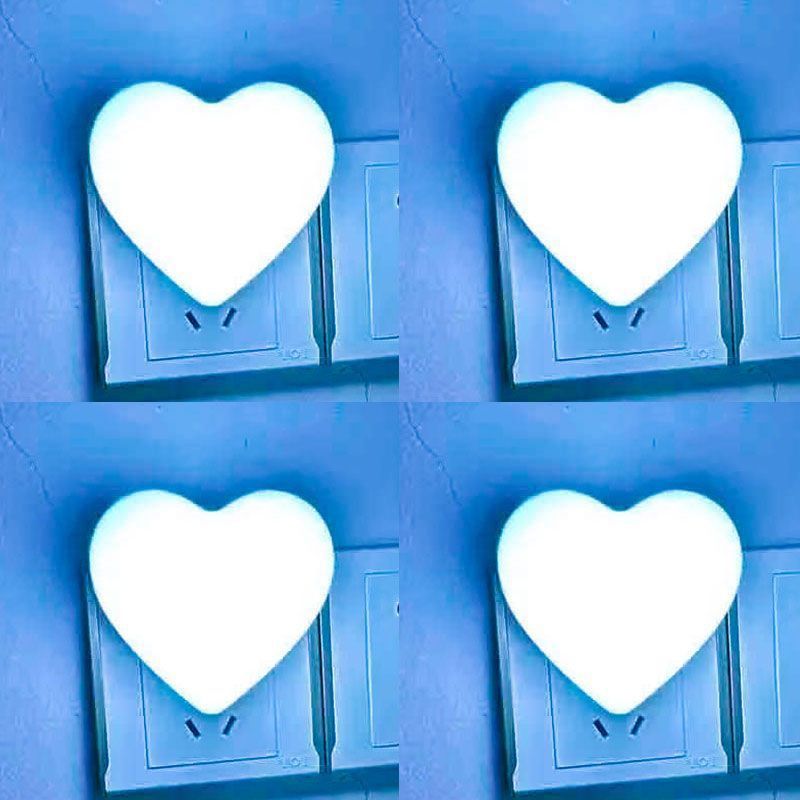 Heart-Shaped Plug-in Ambient Night Light with Soft LED Lighting | Kelmera