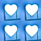 Heart-Shaped Plug-in Ambient Night Light with Soft LED Lighting | Kelmera