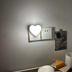 Heart-Shaped Plug-in Ambient Night Light with Soft LED Lighting | Kelmera