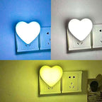 Heart-Shaped Plug-in Ambient Night Light with Soft LED Lighting | Kelmera