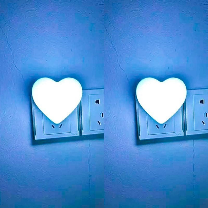Heart-Shaped Plug-in Ambient Night Light with Soft LED Lighting | Kelmera