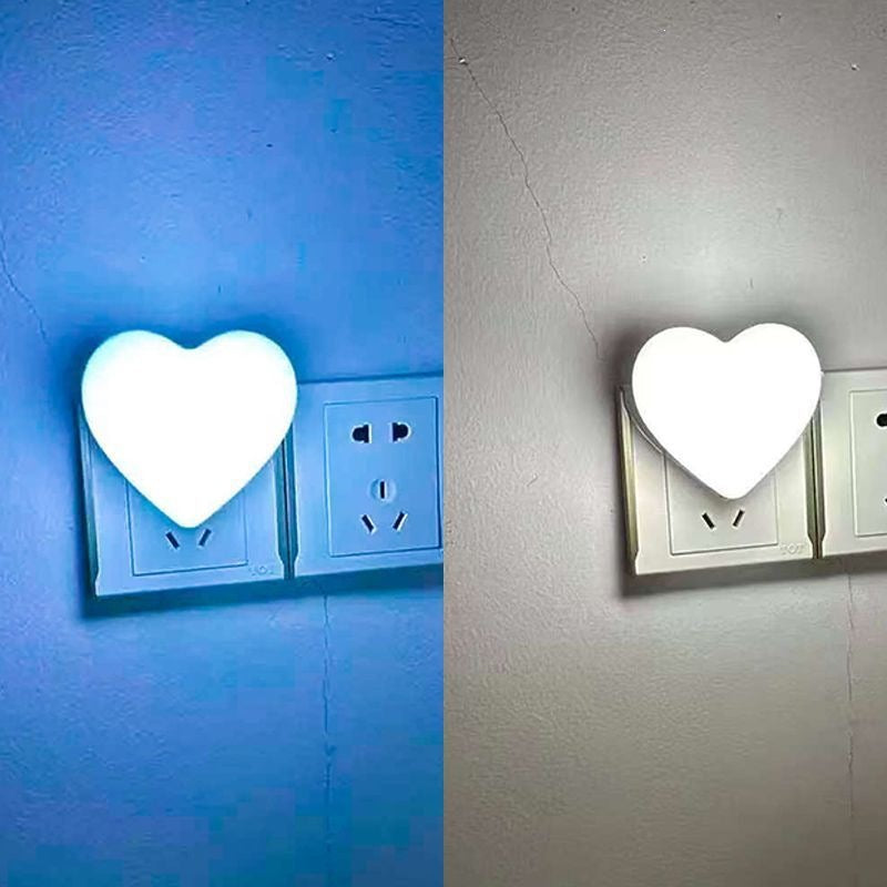 Heart-Shaped Plug-in Ambient Night Light with Soft LED Lighting | Kelmera