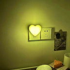 Heart-Shaped Plug-in Ambient Night Light with Soft LED Lighting | Kelmera