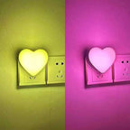 Heart-Shaped Plug-in Ambient Night Light with Soft LED Lighting | Kelmera