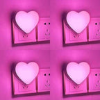 Heart-Shaped Plug-in Ambient Night Light with Soft LED Lighting | Kelmera