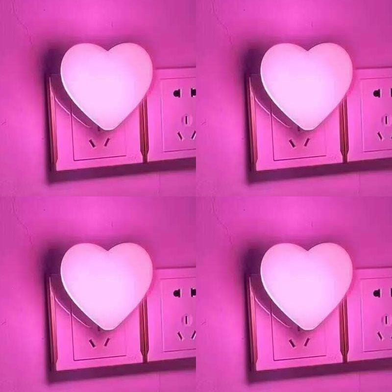 Heart-Shaped Plug-in Ambient Night Light with Soft LED Lighting | Kelmera